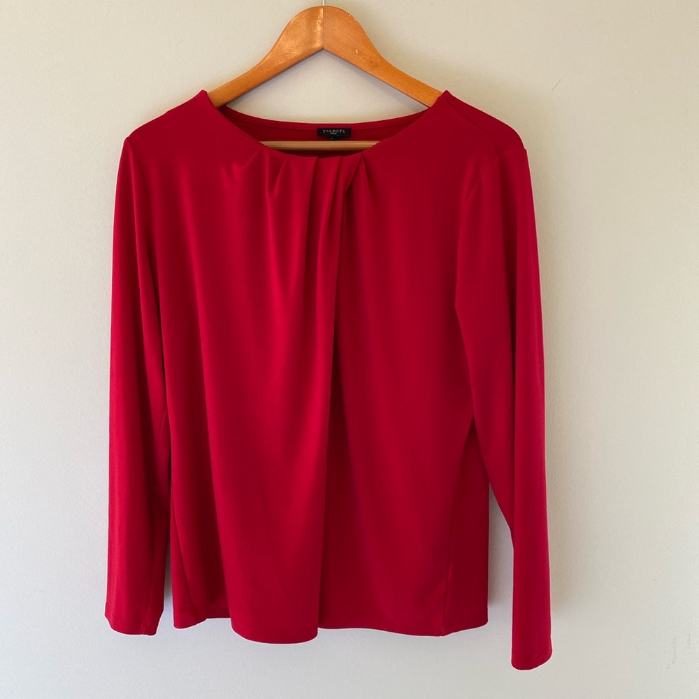 red long sleeve shirt